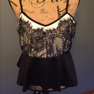 Lace tank top